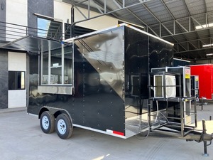Fabrik preis Mobile Food Trailer für Hotdogs Ice Cream Snacks Chips-220v Street Food Truck - Product Image 5
