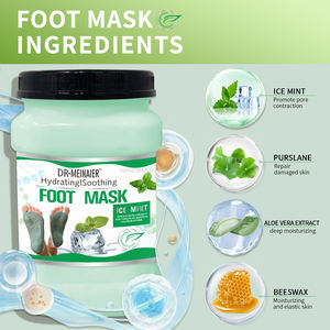 Crema Idratante e Lenitiva per Piedi all'Essenza Naturale di Menta Ghiacciata, Aloe per Nutrimento Delicato, Scrub Esfoliante per Pelle a Buccia di Pollo - Product Image 5