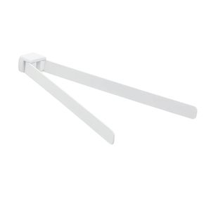 Panarea 35cm bianco opaco porta asciugamani singolo bagno mobile confezione da 1 - Product Image 1