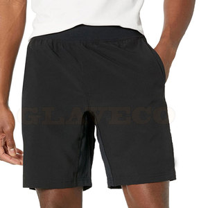 Shorts de sport pour hommes, style urbain, en stock, vente flash, taille élastique, motif uni, matière nylon/polyester, faible MOQ - Product Image 2