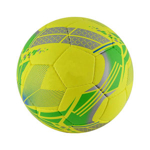 ลูกฟุตบอลคุณภาพสูง ขนาด 5/4 แบบเย็บติดด้วยความร้อน พร้อมปักโลโก้ตามสั่ง สำหรับการแข่งขันระดับมืออาชีพและการฝึกซ้อม - Product Image 1