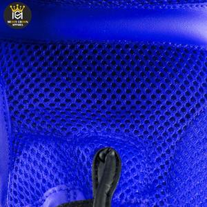 Guantes de boxeo de cuero duraderos personalizables con logotipo Muñeca con cordones de color sólido-Venta al por mayor - Product Image 5