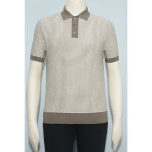 Col en V personnalisé OEM & ODM, tricoté pour chemise, décontracté, respirant, séchage rapide, 100% coton BCI, été, homme - Product Image 5
