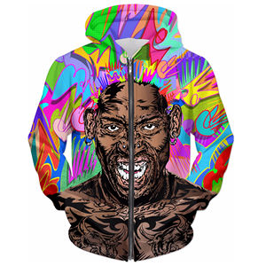 Pull à capuche réversible unisexe léger en polyester 100% Logo personnalisé Impression complète de sublimation Équipe sportive Vêtements en polaire pour hommes - Product Image 3