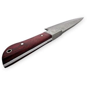 Venta al por mayor cuchillo de chef de Damasco con cubierta de cuero logotipo personalizado 100% OEM ODM hoja afilada cuchillo de cocina de alta calidad precio barato - Product Image 4