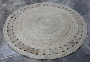 Directo de fábrica, venta al por mayor, diseño personalizado, gran alfombra moderna de yute, embalaje personalizado, tejido plano trenzado, patrón de retazos, precio - Product Image 5