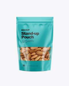 Sac en plastique imprimé personnalisé avec fenêtre à fermeture éclair pour collation gelée de pépites de chocolat aux fruits secs - Product Image 3