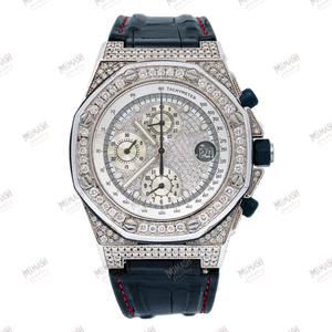 Stylish Moissanite Diamond <b>Watch</b> with Full Pave Setting Luxury Iced Out Wristwatch for Men & Women with Timeless Sparkle - Product Image 4