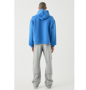 Sweat-shirt à capuche pour homme en coton et polyester de haute qualité, écologique, personnalisé, motif uni, couleur unie, pour l'hiver - Product Image 2
