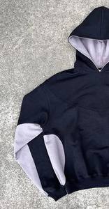 AS Sudadera con capucha de gran tamaño personalizable 100% algodón orgánico con marca y embalaje personalizados Sudadera con capucha de Terry francés - Product Image 2