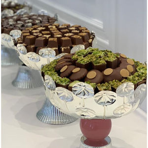 Artículos para Hotel Catering Dulces dulce de chocolate que sirven antiguo Ecológico Decorativo Plateado Metal Forma ovalada Cuenco para la mejor venta - Product Image 6
