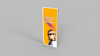 Support de boîte lumineuse portable en aluminium, présentoir LED autoportant pour salons professionnels et expositions, panneau publicitaire léger