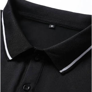 Polos informales de manga larga con cuello de solapa, tejido de punto sólido ligeramente elástico, top de ajuste regular con detalle de botones - Product Image 6