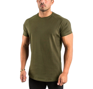 T-shirt à manches courtes Cool Sportswear à séchage rapide pour hommes T-shirt de haute qualité imprimé à motif solide - Product Image 3