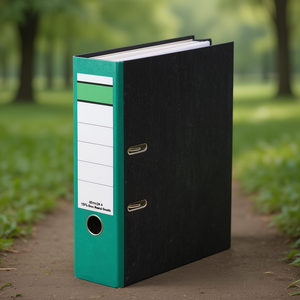 80mm DIN <b>A4</b> Binder 100% Recycled Paper Green File <b>Folder</b> Neutral Goods - Product Image 3
