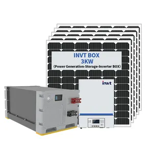 Sistema de almacenamiento de energía para uso Industrial, Panel Solar híbrido de 30KW 50KW 100KW 150KW, batería comercial