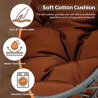 Intérieur Extérieur Coussin Doux Rotin Maison pour Animaux de Compagnie Suspendus Lit pour Chat Hamac Balançoire Oeuf Chaise pour Petit Animal