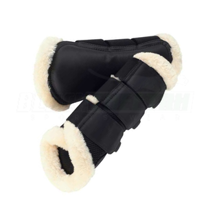 Gran oferta, botas cortas, protección de pierna de caballo, botas de tendón de caballo de cuero, botas ecuestres para montar a caballo para hombres y mujeres, ecuestres - Product Image 1