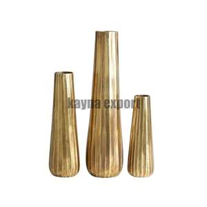 Hecho a mano hermoso artesano indio Coassteal diseño estilo Mesa Metal florero hierro aluminio para bodas y eventos - Product Image 6