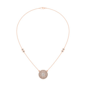 14K oro blanco sólido laboratorio cultivado diamante mujer Oficina/carrera encanto collar oro rosa colgantes IGI certificado OEM ODM - Product Image 1