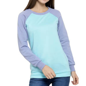 Sweat à capuche à séchage rapide 100% coton pour femmes les plus vendues de l'usine directe hiver utilisation en extérieur couleurs personnalisées tailles Design sans capuche - Product Image 1
