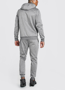 ชุดออกกำลังกายผ้าคอตตอนโพลีเอสเตอร์สำหรับผู้ชายชุดวิ่งออกกำลังกายระบายอากาศได้ดีไซส์พิเศษโลโก้ตามสั่ง - Product Image 3