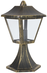 Lámpara de Pared Exterior Clásica Tradicional E27 IP44 en Aluminio Dorado Antiguo (Ledvance 4058075206342) - Product Image 2