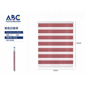 Campione gratuito rosa veneziana avvolgibile 180*200cm incorporato 38mm fune elettrica Blackout verticale orizzontale per ufficio hotel - Product Image 1