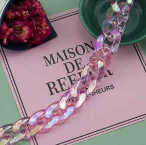 Chaîne à maillons en résine artisanale de haute qualité pour décoration murale - Product Image 4