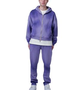 Chándal Deportivo para Hombre, Corte Holgado, Precio Económico, Lavado Ácido, Material de Felpa Suave, Secado Rápido, Logotipo Personalizado, Antibacteriano - Product Image 2