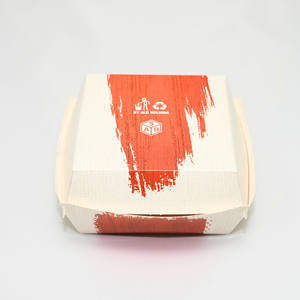 Caja de Papel Desechable para Hamburguesas con Tapa, Capacidad de 32 oz, Envase de Alimentos Personalizado con Impresión, Contenedor para Llevar de Atlas Packaging - Product Image 6