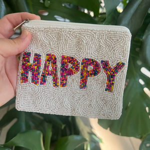 Bolsa de Mano Promocional para Mujer, Hecha a Mano con Cuentas Bordadas, Tamaño Personalizado, Elegante, con Cuentas de Semillas de Cereza, para Regalos - Product Image 1