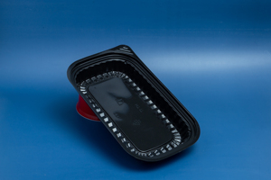 1-2-4 Compartment Disposable <b>Plastic</b> <b>Food</b> <b>Container</b> with Lid Black Takeaway Lunch Box Meal <b>Container</b> <b>Food</b> Storage Box - Product Image 4