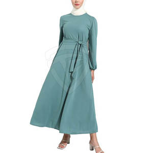 Robe musulmane traditionnelle décontractée pour femmes Mode modeste Tissu de coton doux Fourniture d'usine OEM - Product Image 1