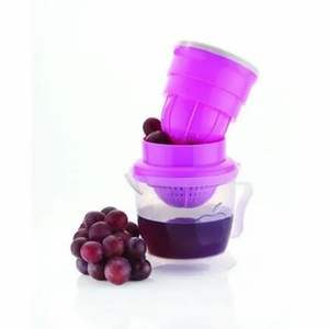 Presse-agrumes manuel 2-en-1 - Presseur manuel en plastique de 500 ml pour agrumes et grenades - Outil domestique vert - Product Image 5