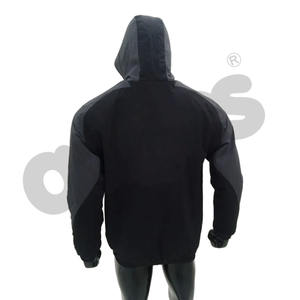 Chaqueta de lluvia de otoño informal para hombre, impermeable, de poliéster, capucha a prueba de viento, cierre de cremallera, bolsillo estampado lavado, tarifa al por mayor - Product Image 4