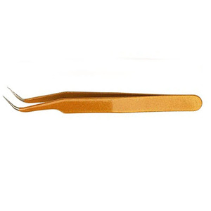 Custom Slight Curved <b>Eyelash</b> Extension <b>Tweezers</b> Stainless Steel Beauty Supplies Private Label <b>Eyelash</b> <b>Tweezers</b> - Product Image 4