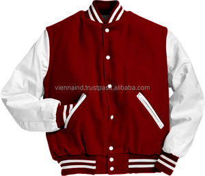 Fabricant OEM, veste de baseball varsity à col montant pour homme, de haute qualité, personnalisée, pour l'hiver - Product Image 5