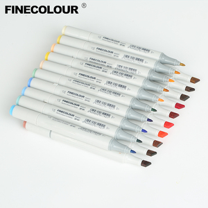 <span class=keywords><strong>Set</strong></span> <span class=keywords><strong>di</strong></span> <span class=keywords><strong>Pennarelli</strong></span> <span class=keywords><strong>Professionali</strong></span> a Base Alcolica Finecolour EF101 24/36/48/60/72 Colori con Confezione in Scatola Acrilica - Product Image 6