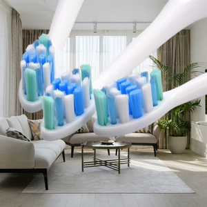 Cabezal de cepillo de dientes eléctrico listo para viajar con diseño compacto para uso doméstico, 1 año de garantía, reemplazo conveniente - Product Image 2