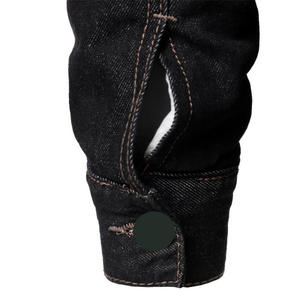 Veste en jean personnalisée KADIA pour homme, style urbain, coupe slim, manches régulières, bleu vintage, à capuche, matelassée, doublure en coton coupe-vent, excellente qualité - Product Image 5