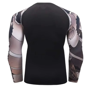 เสื้อแรชการ์ดแขนยาวผู้ชาย คุณภาพพรีเมียม ระบายอากาศได้ดี แห้งเร็ว ป้องกันรังสียูวี ผลิตจากผ้าสแปนเด็กซ์/โพลีเอสเตอร์ รับผลิตตามแบบ พร้อมสกรีนโลโก้ - Product Image 3