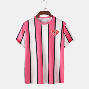 T-shirt de sport décontracté en jersey polyester/coton imprimé personnalisé 2026, respirant, séchage rapide, de haute qualité, lourd, uni - Product Image 1