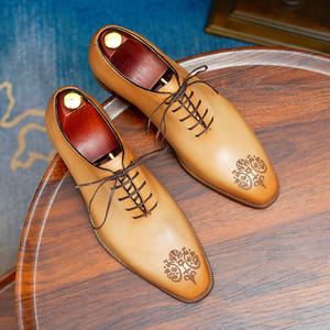 รองเท้าหนังแท้สำหรับธุรกิจ พื้นกันลื่น ซับในระบายอากาศ รองเท้าทางการสำหรับผู้ชาย รองเท้าทำงาน - Product Image 1