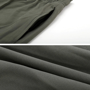 Short de sueur pour hommes de qualité supérieure avec cordon de serrage à pointe métallique dernière mode et bermuda à la mode Polyester décontracté teint uni - Product Image 4