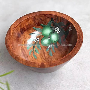 ชามเสิร์ฟสลัดไม้ดีไซน์ใหม่เป็นมิตรต่อสิ่งแวดล้อม - Product Image 1