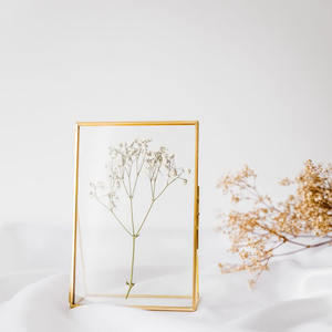 Cadre photo indien minimaliste fait à la main en métal support de Photo de bureau créatif garder Table métal laiton boîtes à bijoux de mode - Product Image 1