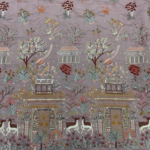 Sherwani Kurta pour garçons en tissu satiné fantaisie Fandi, style uni, motif enduit, vêtements de travail, techniques de tricot et de tissage - Product Image 3