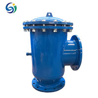 Filtre de aspiration industriel manuel à bride angulaire en fonte et acier inoxydable SS304 pour système de conduite d'eau