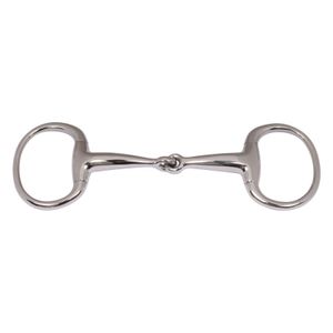 BRAND ZONE Broca de boca de cuprium articulada simple Filete de huevo de acero inoxidable de alta calidad con anillos ovalados para productos de caballos - Product Image 2